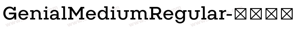 GenialMediumRegular字体转换