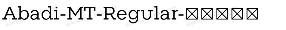 Abadi-MT-Regular字体转换