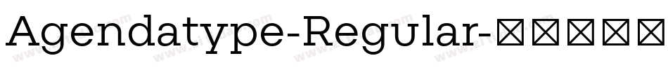Agendatype-Regular字体转换