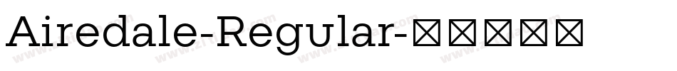 Airedale-Regular字体转换
