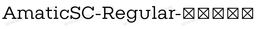 AmaticSC-Regular字体转换