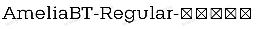AmeliaBT-Regular字体转换
