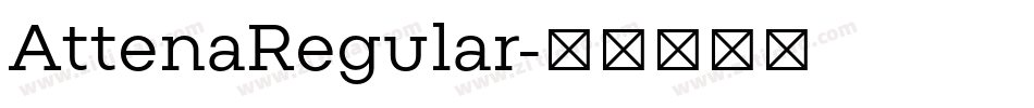 AttenaRegular字体转换