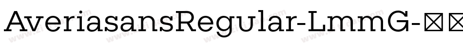 AveriasansRegular-LmmG字体转换
