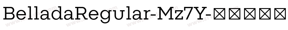 BelladaRegular-Mz7Y字体转换