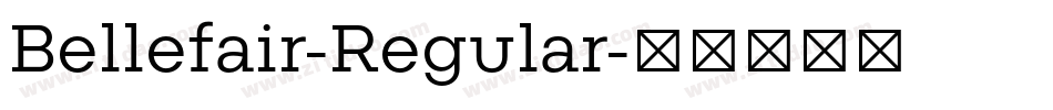 Bellefair-Regular字体转换