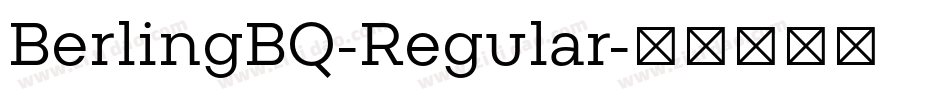 BerlingBQ-Regular字体转换