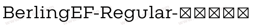 BerlingEF-Regular字体转换