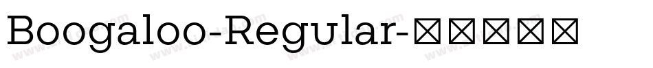 Boogaloo-Regular字体转换