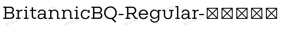 BritannicBQ-Regular字体转换