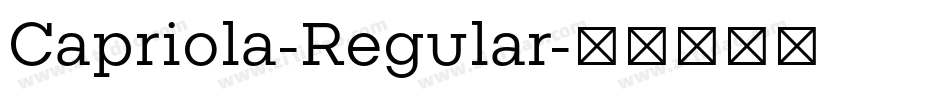 Capriola-Regular字体转换