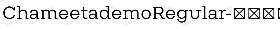 ChameetademoRegular字体转换