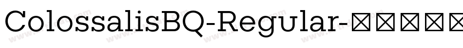ColossalisBQ-Regular字体转换