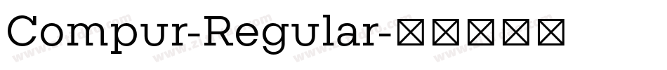 Compur-Regular字体转换