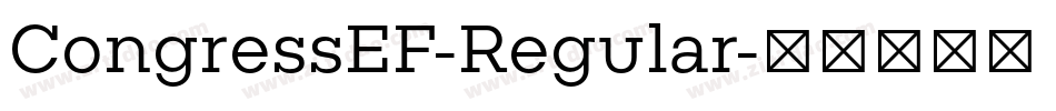 CongressEF-Regular字体转换