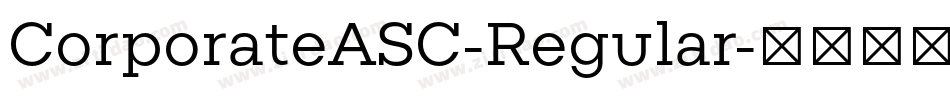 CorporateASC-Regular字体转换