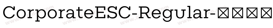 CorporateESC-Regular字体转换