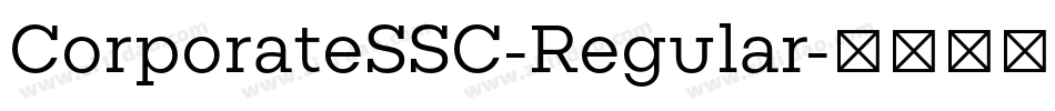 CorporateSSC-Regular字体转换