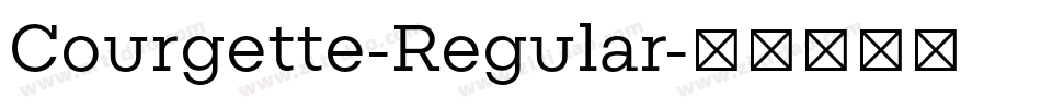 Courgette-Regular字体转换
