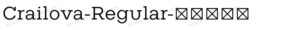 Crailova-Regular字体转换