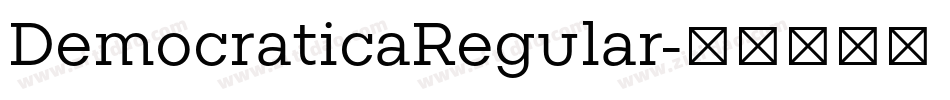 DemocraticaRegular字体转换