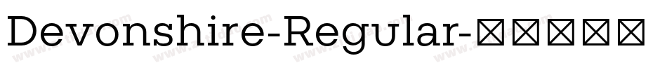 Devonshire-Regular字体转换