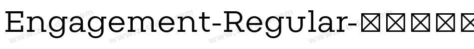Engagement-Regular字体转换
