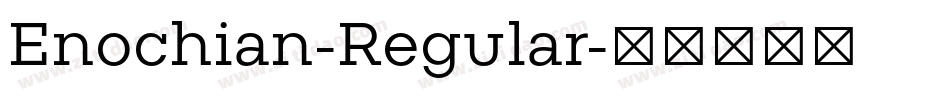 Enochian-Regular字体转换