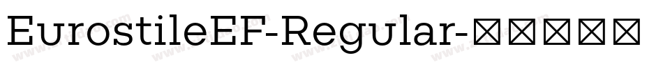 EurostileEF-Regular字体转换
