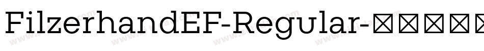 FilzerhandEF-Regular字体转换