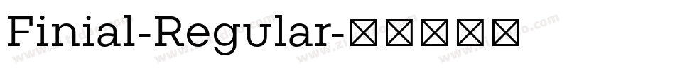 Finial-Regular字体转换
