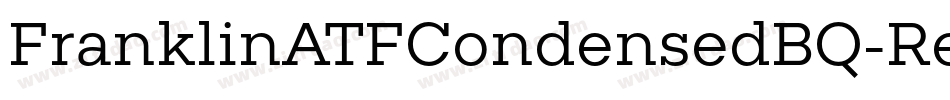 FranklinATFCondensedBQ-Regular字体转换