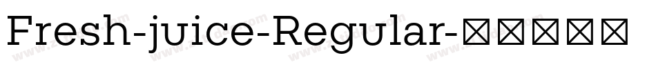 Fresh-juice-Regular字体转换