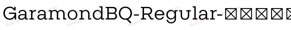 GaramondBQ-Regular字体转换