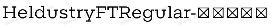 HeldustryFTRegular字体转换
