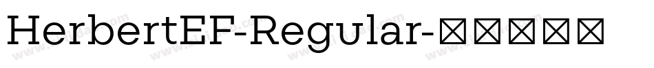 HerbertEF-Regular字体转换