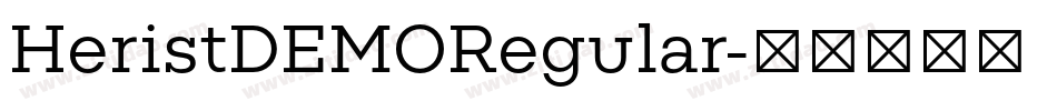 HeristDEMORegular字体转换