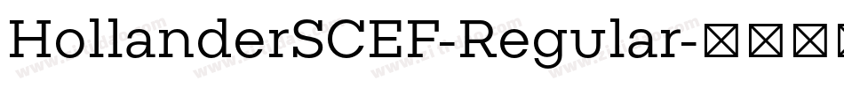 HollanderSCEF-Regular字体转换