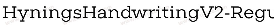 HyningsHandwritingV2-Regular字体转换