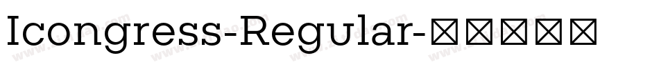 Icongress-Regular字体转换