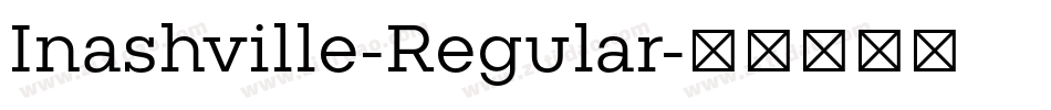 Inashville-Regular字体转换