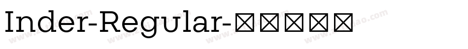 Inder-Regular字体转换