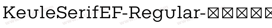 KeuleSerifEF-Regular字体转换