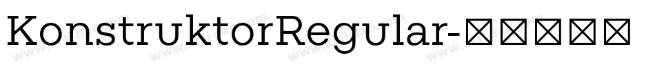 KonstruktorRegular字体转换