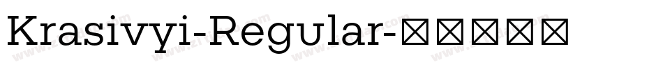 Krasivyi-Regular字体转换