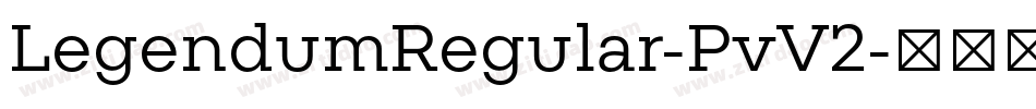 LegendumRegular-PvV2字体转换