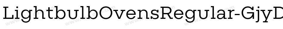 LightbulbOvensRegular-GjyD字体转换