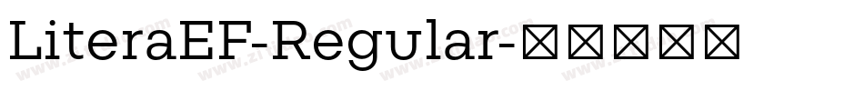 LiteraEF-Regular字体转换