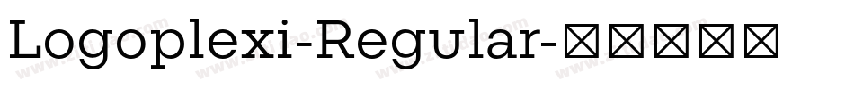 Logoplexi-Regular字体转换