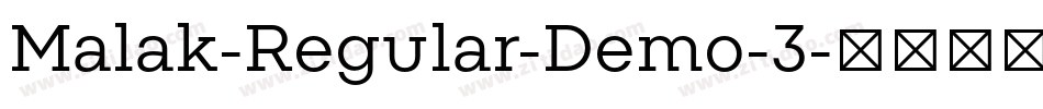 Malak-Regular-Demo-3字体转换